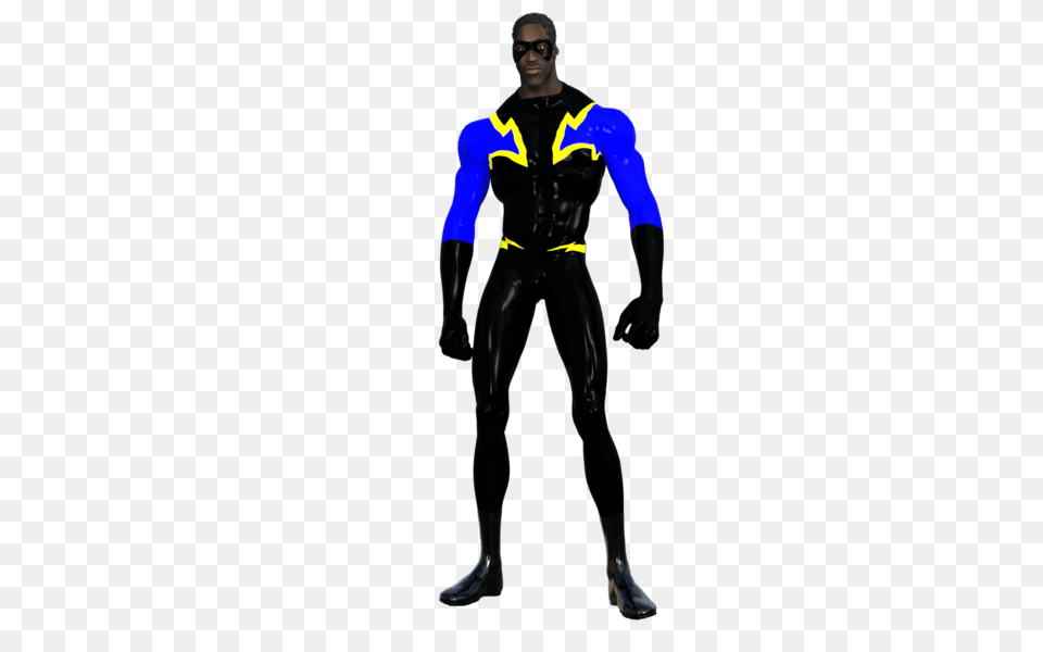 Black Lightning, Adult, Male, Man, Person Png