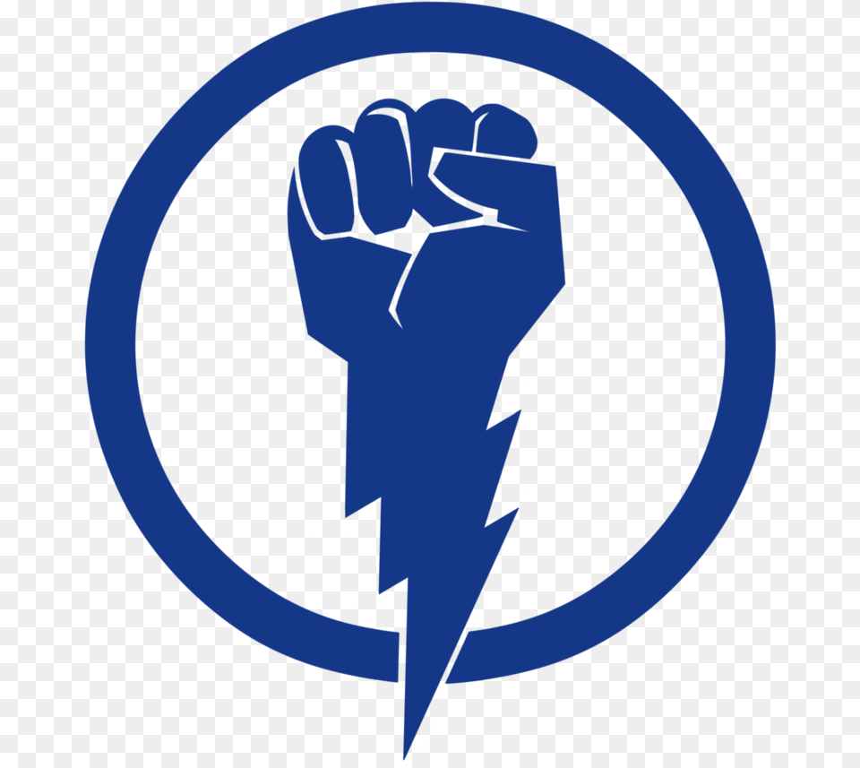 Black Lightning Dc Logo Dc Comics Black Lightning Logo, Body Part, Hand, Person, Fist Free Transparent Png