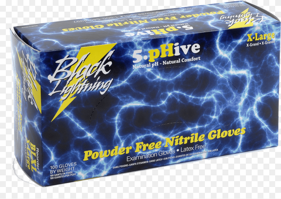 Black Lightning Gloves, Box Png Image