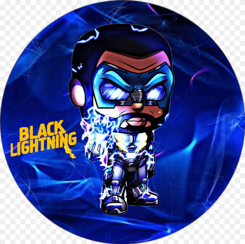Black Lightning Iconsticker Art By Stevensondrawings Cartoon, Purple, Baby, Person, Face Free Transparent Png