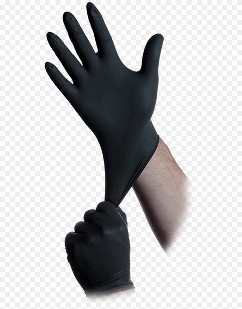 Black Lightning Nitrile Gloves 100 Count Box Gloves On Hand, Clothing, Glove, Baseball, Baseball Glove Png