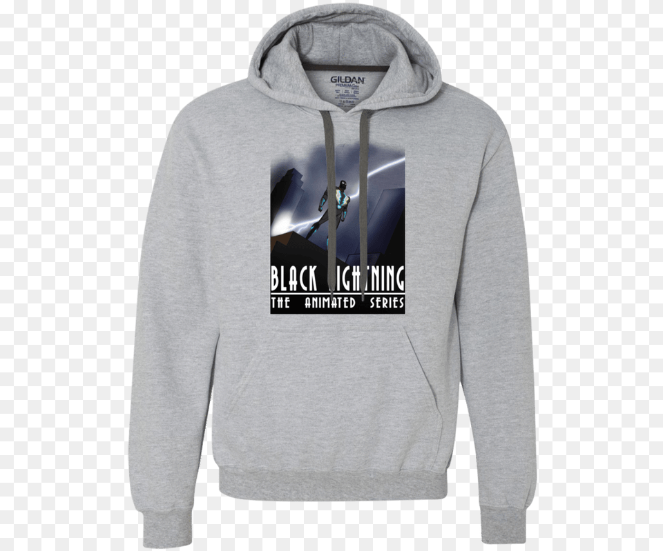 Black Lightning Series Premium Fleece Hoodie Visionary Hoodie, Sweatshirt, Clothing, Hood, Knitwear Free Png Download