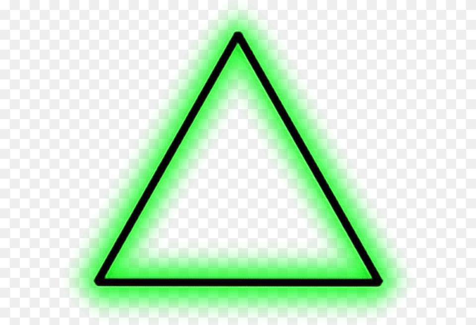 Black Lightning Transparent Image Green Triangle Transparent, Symbol Free Png Download