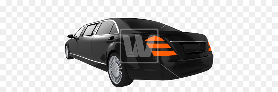 Black Limo Rear View Welcomia Imagery Stock, Alloy Wheel, Vehicle, Transportation, Tire Png Image