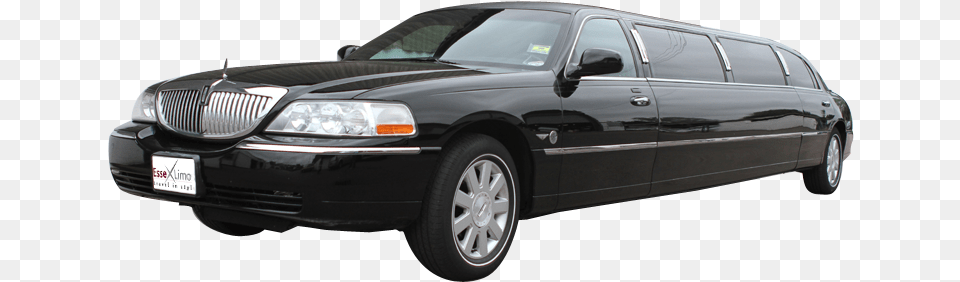 Black Limo Transparent Image Limousine, Vehicle, Transportation, Car, License Plate Free Png Download