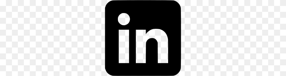 Black Linkedin Icon, Gray Free Transparent Png