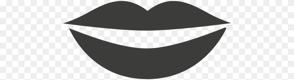 Black Lips Mouth Vector Black And White Heart, Stencil Free Transparent Png