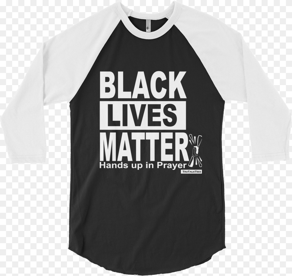 Black Lives Matter Baseball Tee Raglan Sleeve, Clothing, Long Sleeve, Shirt, T-shirt Png Image