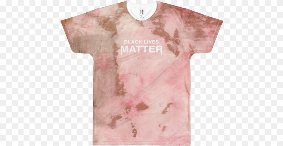 Black Lives Matter Bleached T Shirt Active Shirt, Clothing, T-shirt, Stain, Dye Free Transparent Png