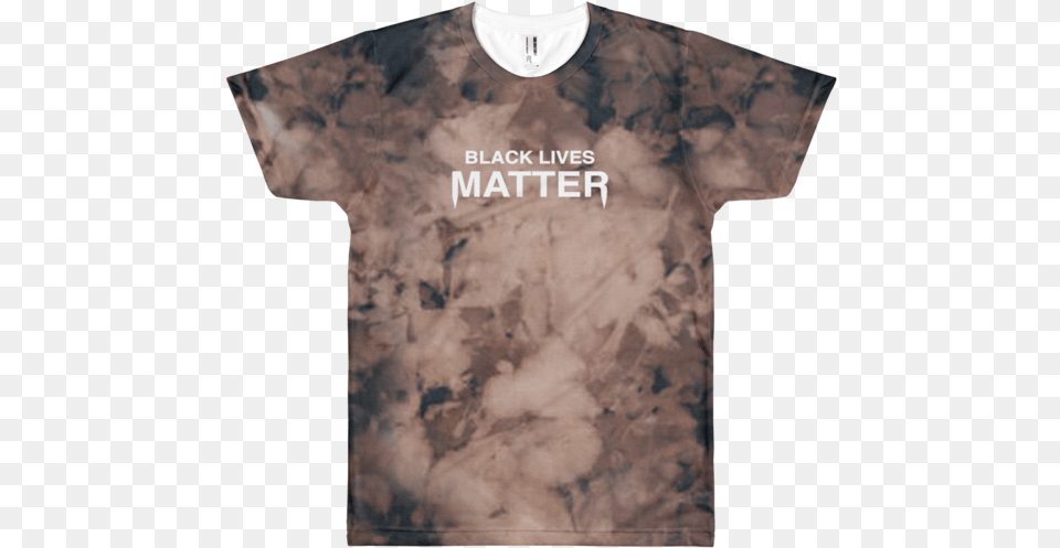 Black Lives Matter Bleached T Shirt Active Shirt, Clothing, T-shirt, Adult, Bride Png Image