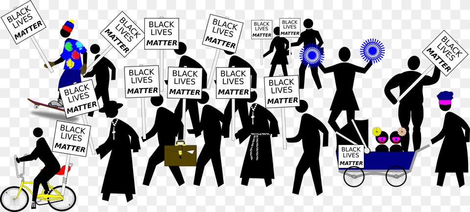 Black Lives Matter Clip Arts Black Lives Protest Art, Person, Bicycle, Transportation, Vehicle Free Transparent Png