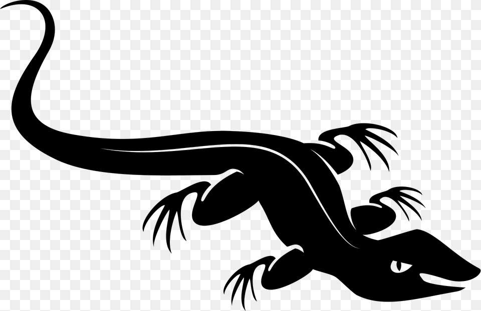 Black Lizard Clipart, Person, Animal, Fish, Sea Life Free Transparent Png