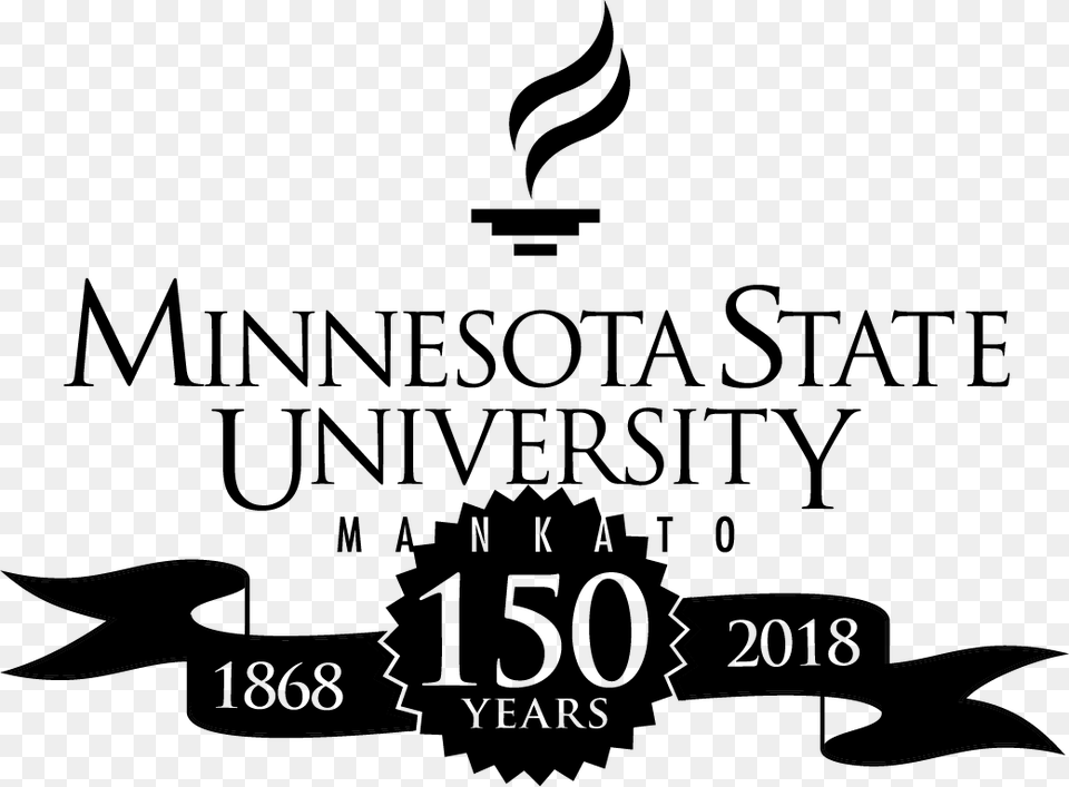 Black Logo Minnesota State University Mankato Logo, Mortar Shell, Weapon, Stencil, Animal Png Image