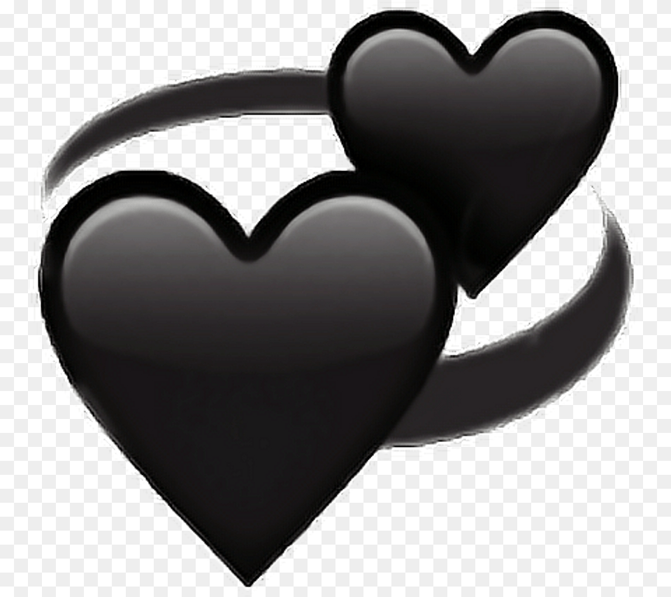 Black Love Heart Followback Followme Emoji Iphone Black Heart Emoji Free Transparent Png