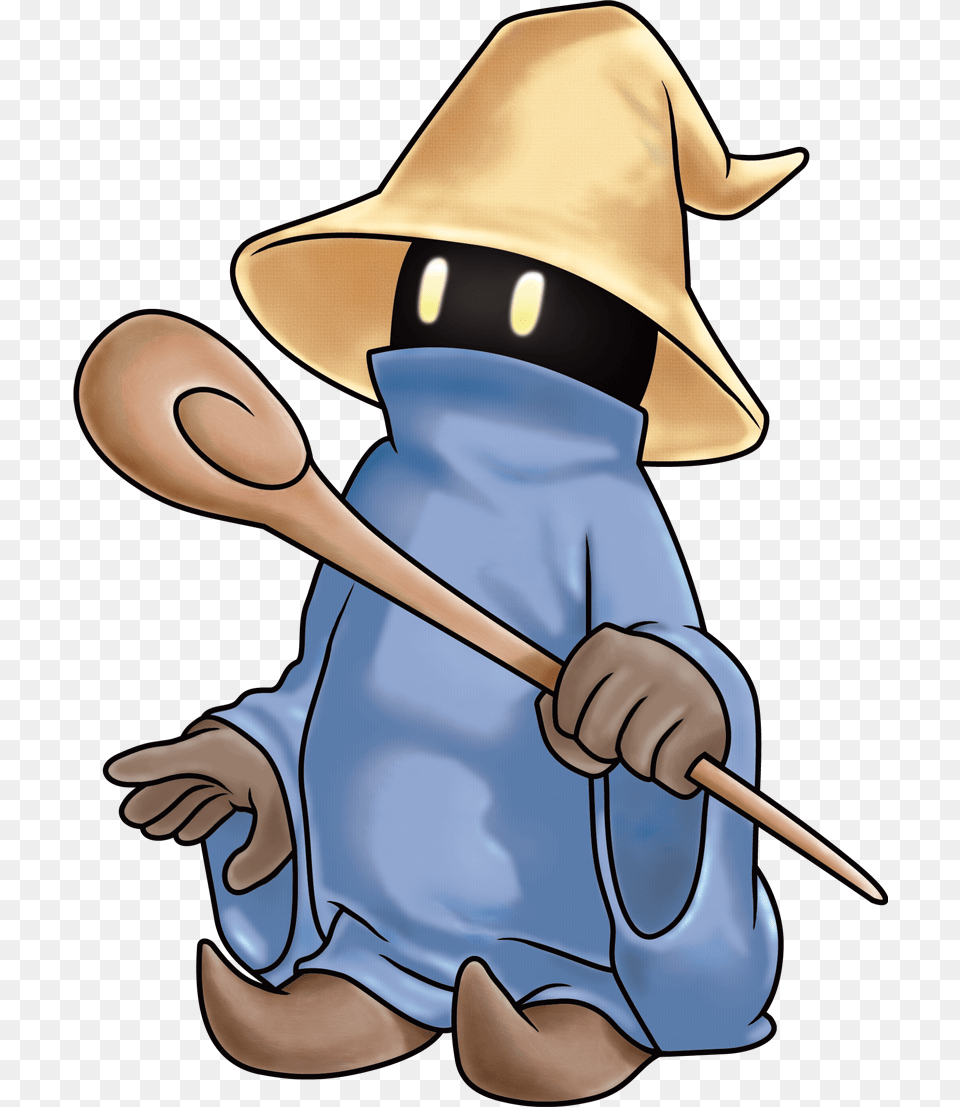 Black Mage Final Fantasy 2 Mage, Clothing, Cutlery, Hat, Spoon Png