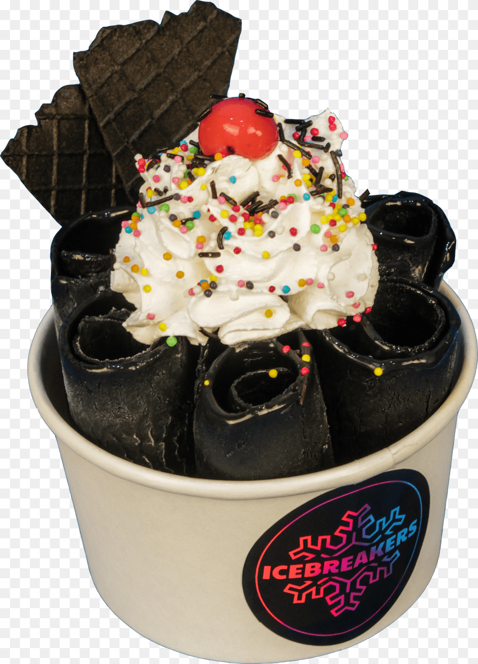 Black Magic Black Rolled Ice Cream Free Png Download