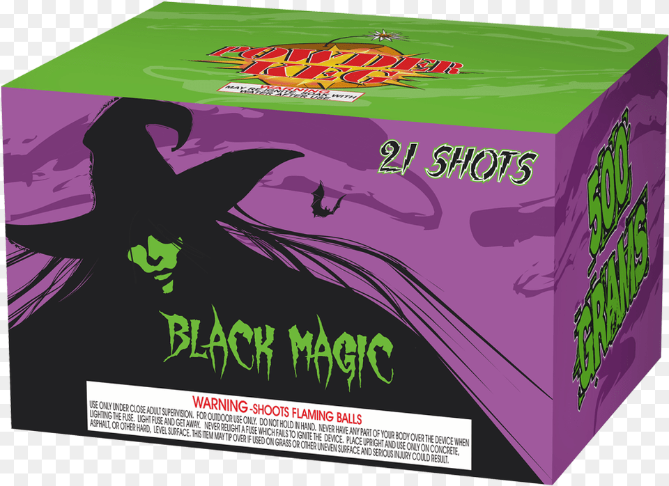 Black Magic Is A 500 Gram 21 Shot Aerial Repeater Halloween Sounds 240 Halloween Sounds, Box, Adult, Female, Person Free Png Download