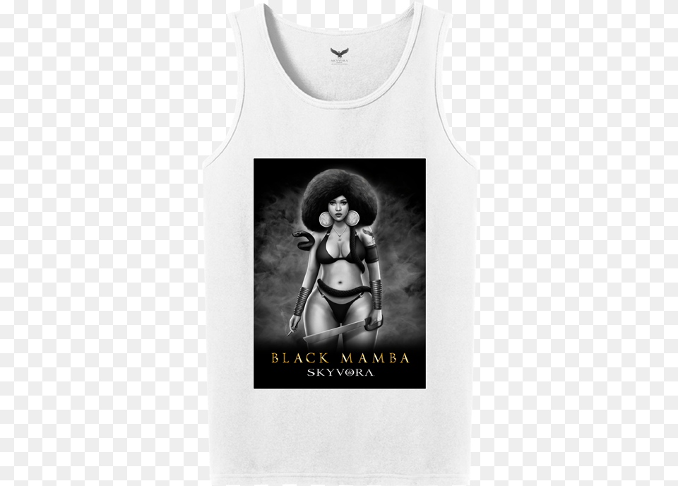 Black Mamba Tank Top Active Tank, Woman, Adult, Female, Person Png Image