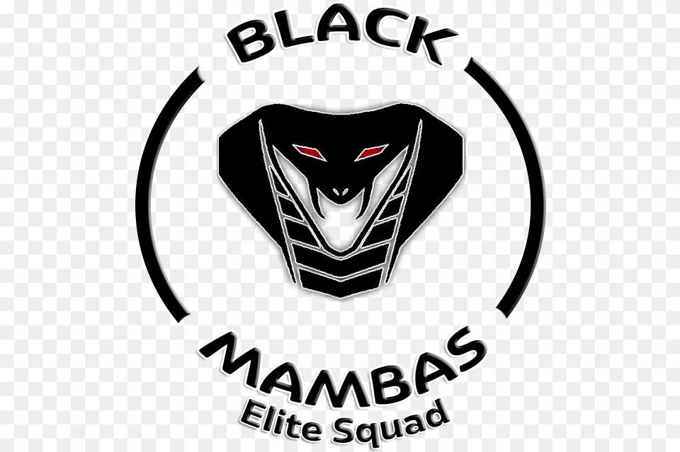 Black Mambas Elite Squad Black Mamba Clip Art, Emblem, Logo, Symbol, Adult Png