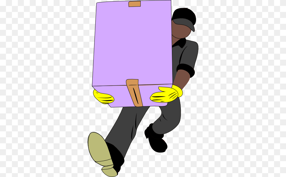 Black Man Carrying Box Clip Art, Adult, Person, Male, Cardboard Free Transparent Png