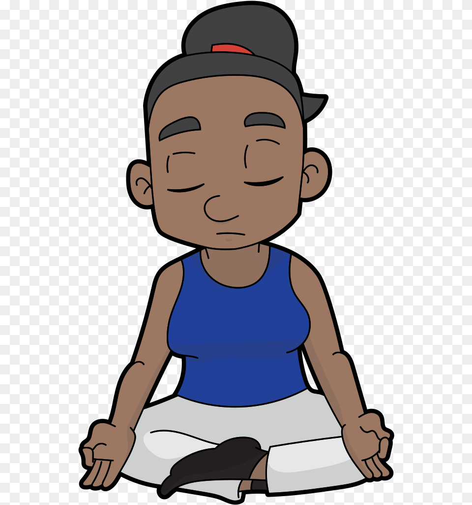 Black Man Sit Cartoon, Baby, Person, Face, Head Free Png Download