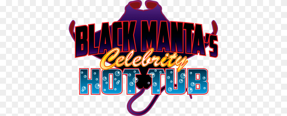 Black Manta39s Celebrity Hot Tub Logo Graphic Design, Light, Neon, Dynamite, Weapon Free Png