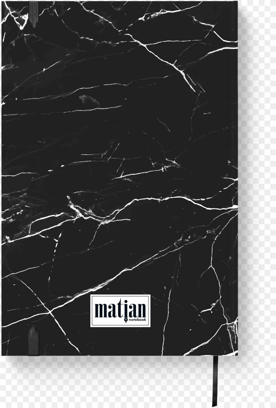 Black Marble Journal Notebook Back Visual Arts, Slate Free Transparent Png