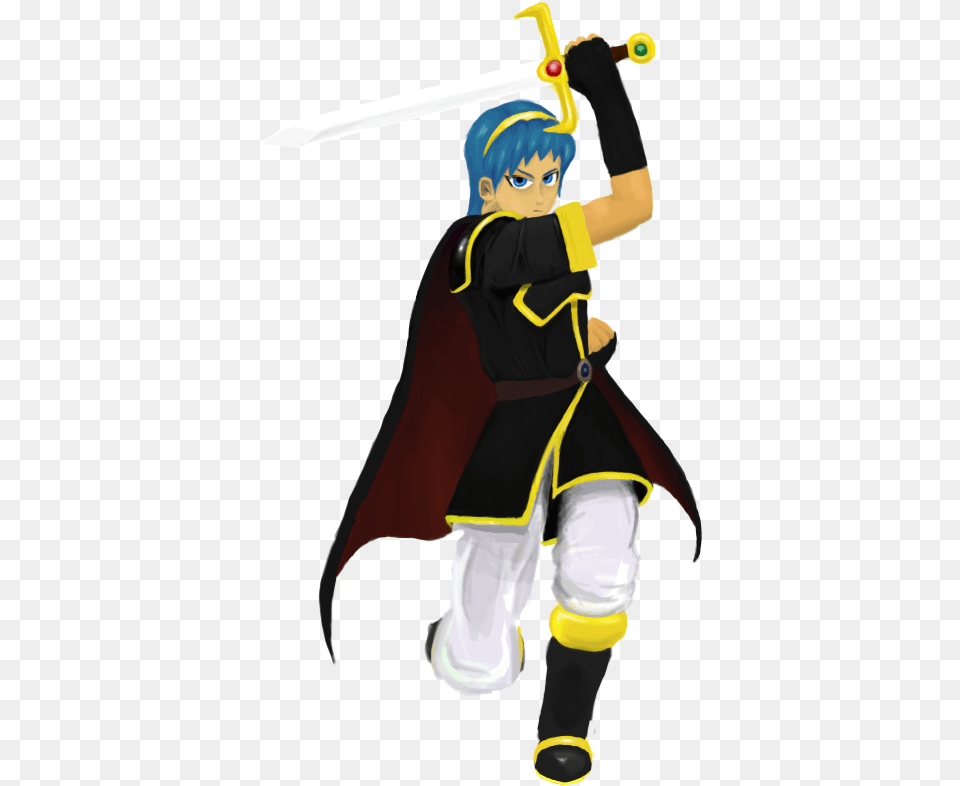 Black Marth, Weapon, Sword, Person, Male Free Transparent Png