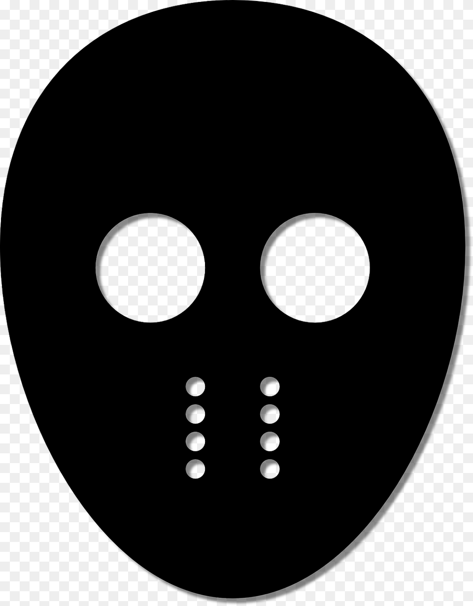 Black Mask Clipart, Gray Free Transparent Png