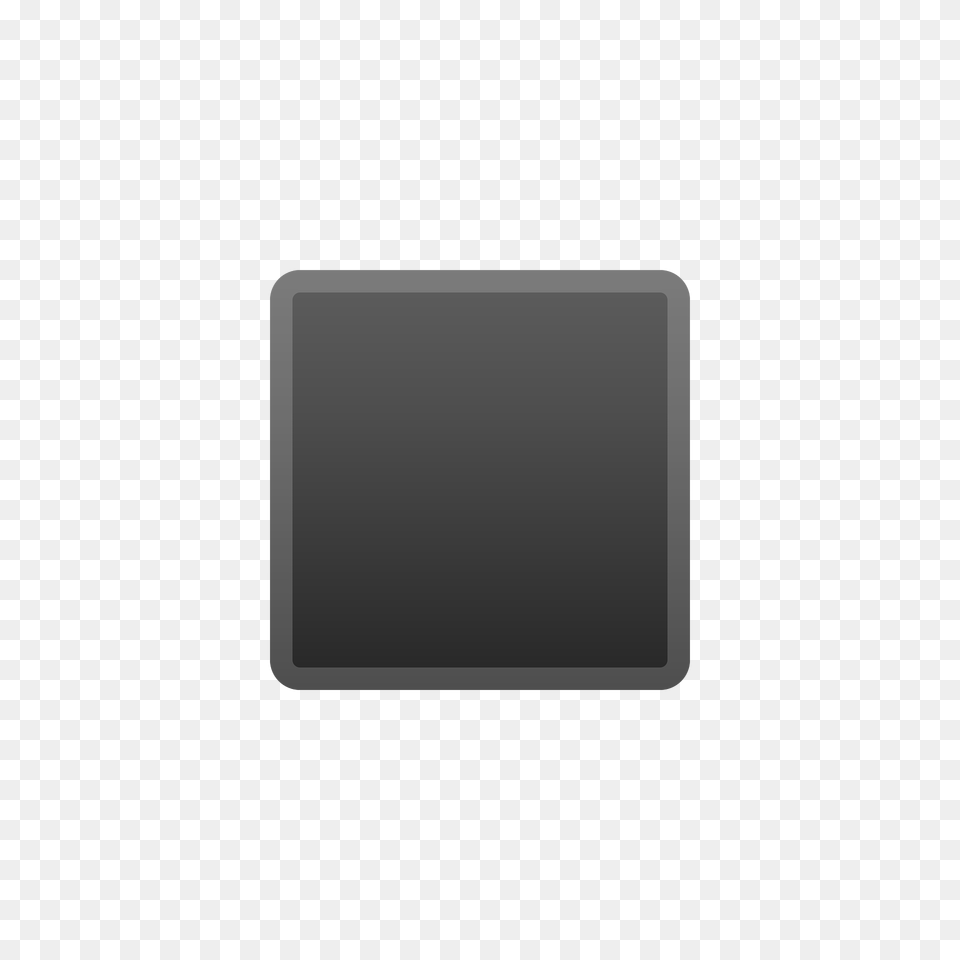 Black Medium Small Square Emoji Clipart, Computer Hardware, Electronics, Hardware, Screen Free Png