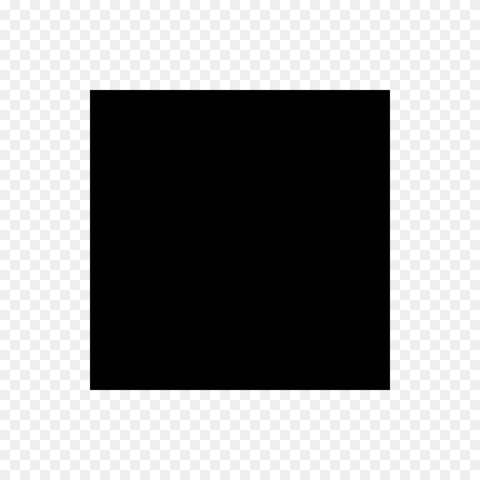 Black Medium Small Square Emoji Clipart Png
