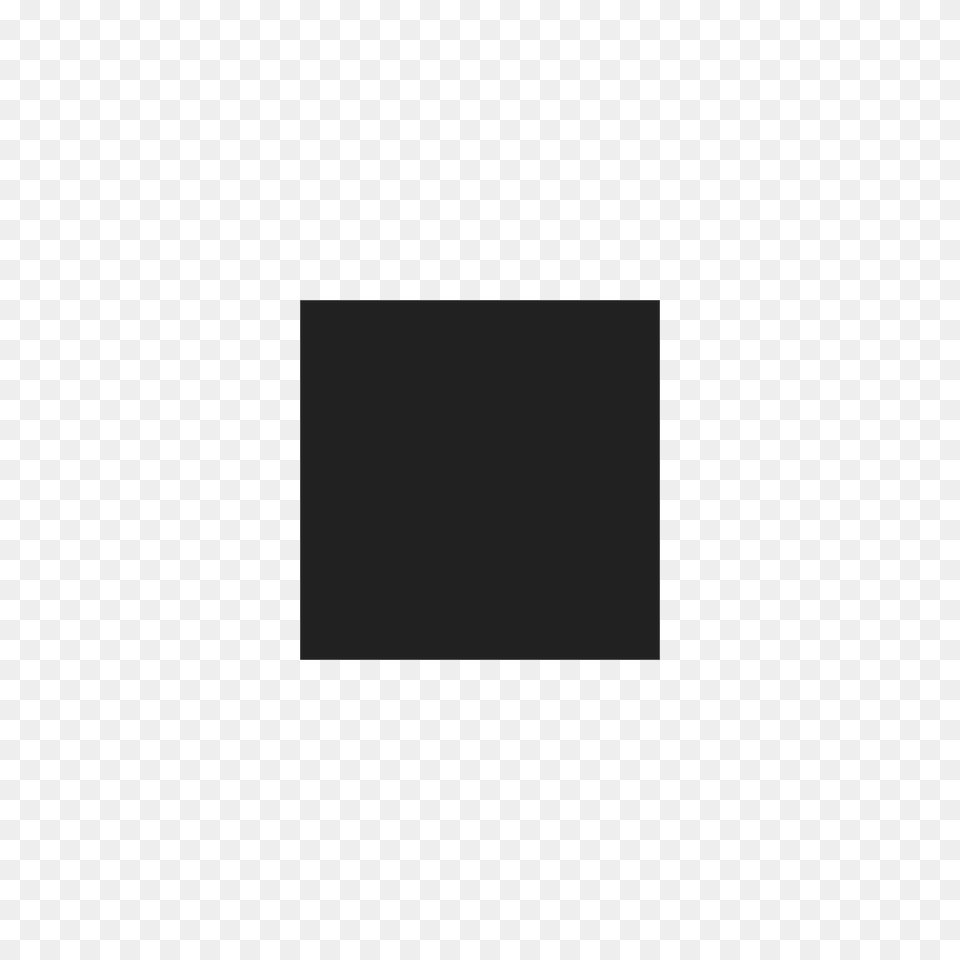 Black Medium Small Square Emoji Clipart, Gray Free Png