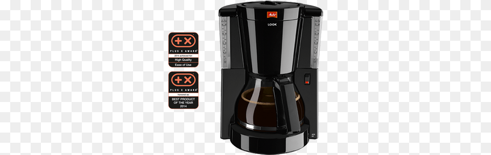 Black Melitta 1011 02 Look Iv Coffee Filter Machine Black, Cup, Device, Electrical Device, Appliance Png