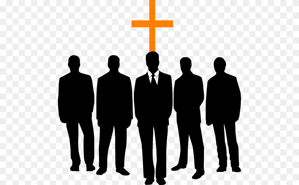 Black Men In Clip Art True Of Church Men, Cross, People, Person, Silhouette Free Png Download