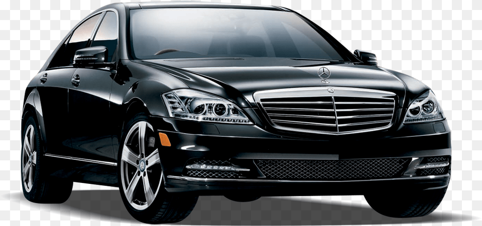 Black Mercedes S Class Gianelle Santo Car Clipart Car Rental Banner, Alloy Wheel, Vehicle, Transportation, Tire Png Image