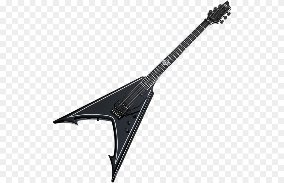 Black Metal Guitar Esp Ltd V, Electric Guitar, Musical Instrument Free Transparent Png