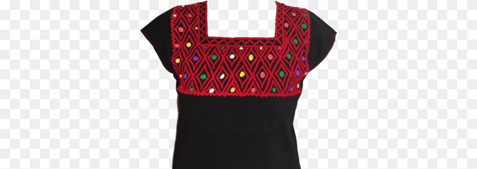 Black Mexican Blouse With Red Blouse, Clothing, Adult, Bride, Female Free Transparent Png