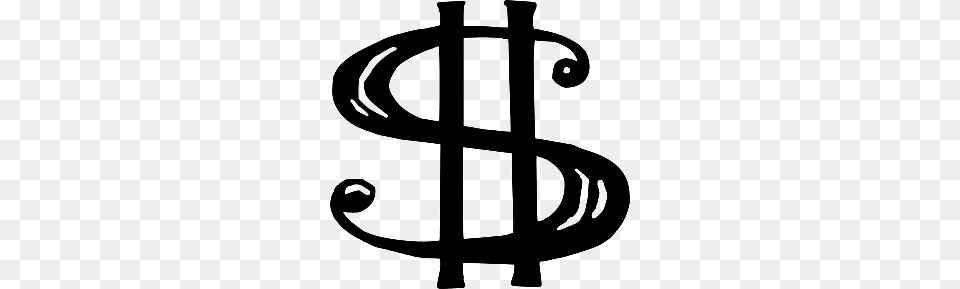 Black Money Sign, Cross, Symbol, Stencil Png Image