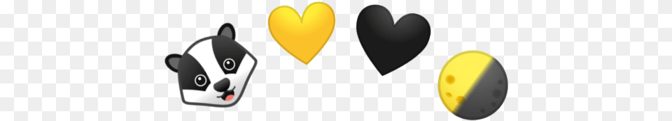 Black Moon Emoji Heart Free Transparent Png