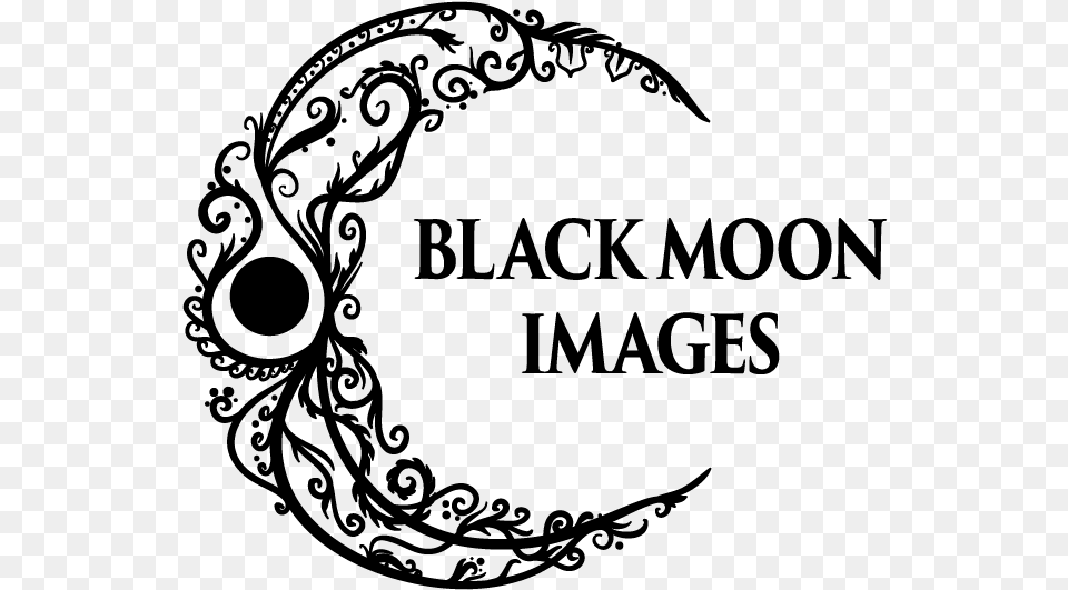 Black Moon Images Logo Illustration, Gray Free Png Download