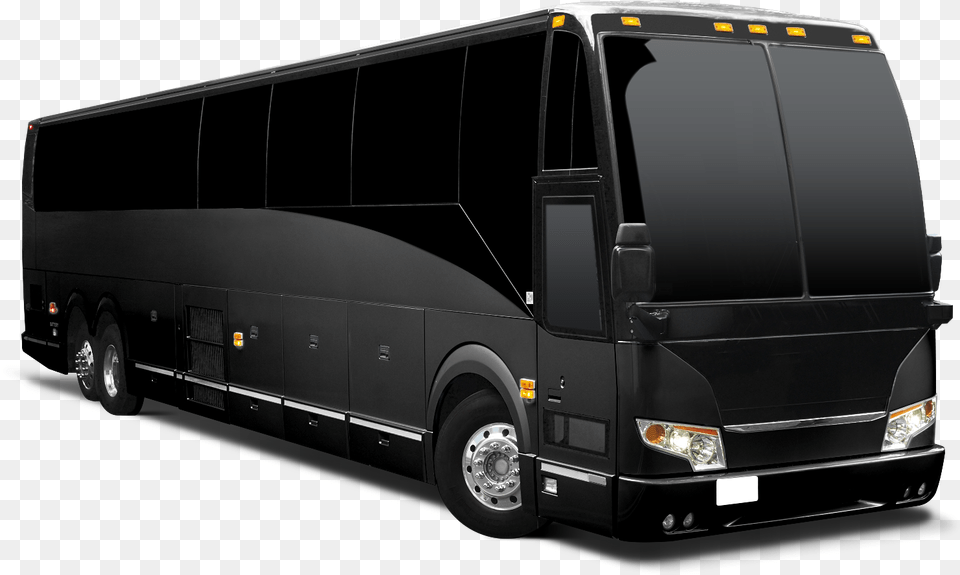 Black Motor Coach Bus, Transportation, Vehicle, Tour Bus, Machine Png Image