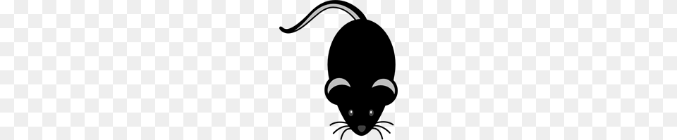 Black Mouse Clip Art For Web, Stencil, Silhouette, Astronomy, Moon Free Png Download
