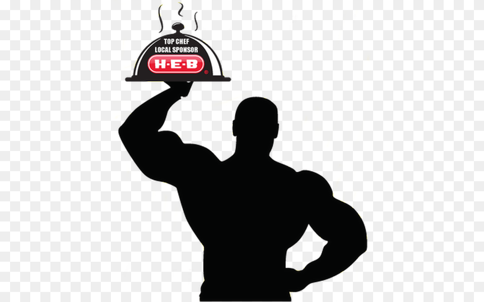 Black Muscle Man Cartoon, Silhouette, Adult, Male, Person Png