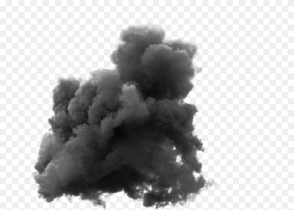 Black Mushroom Cloud Black Smoke Cloud Transparent, Outdoors, Nature, Weather Free Png Download