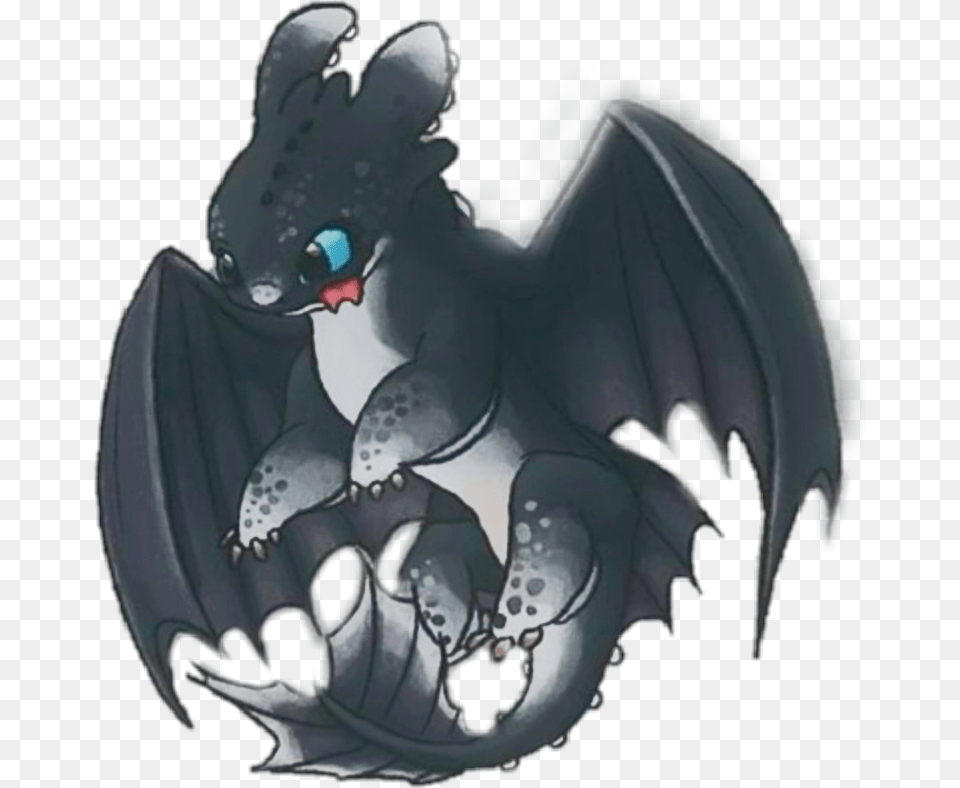 Black Night Light With Blue Eyes Her Name Is Eclipse Httyd Night Light, Accessories, Dragon Free Png