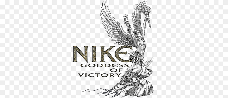Black Nike Logo Facts You Didn39t Know About Nike39s Nike Goddess Of Victory, Book, Publication, Animal, Bird Free Png