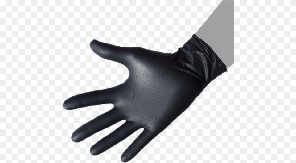 Black Nitrile Gloves Leather, Clothing, Glove, Animal, Fish Png Image