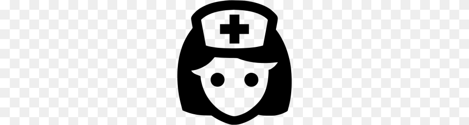 Black Nurse Icon, Gray Png Image