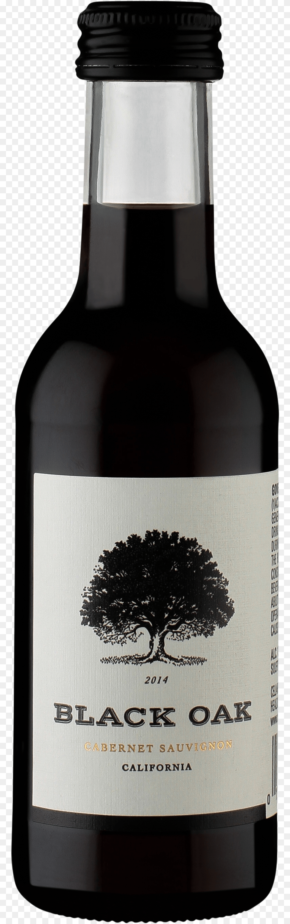 Black Oak Cabernet Sauvignon 187 Ml Black Oak Wine California, Alcohol, Beer, Beverage, Bottle Png Image