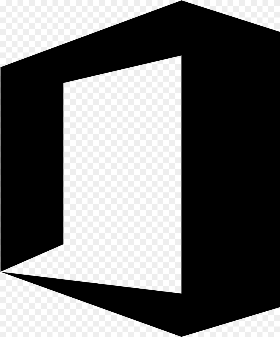Black Office Icon Microsoft Office Icon Black, Gray Free Png Download
